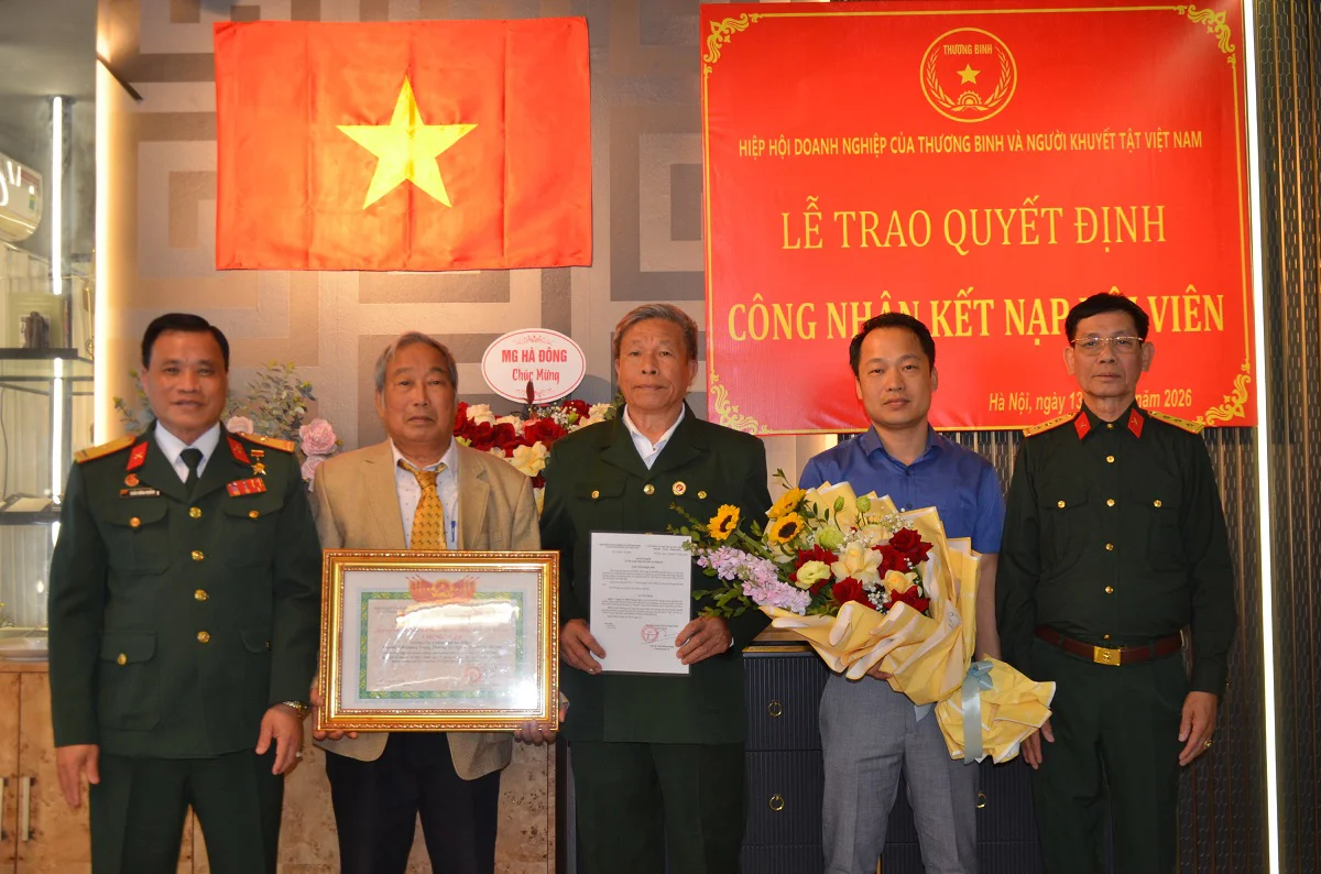 Kết nạp hội viên Hiệp hội doanh nghiệp của TB và NKT Việt Nam