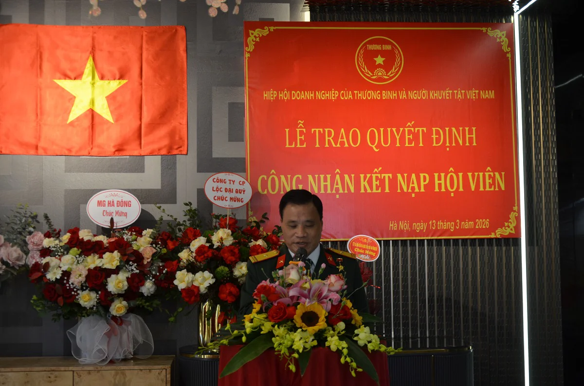 Kết nạp hội viên Hiệp hội doanh nghiệp của TB và NKT Việt Nam