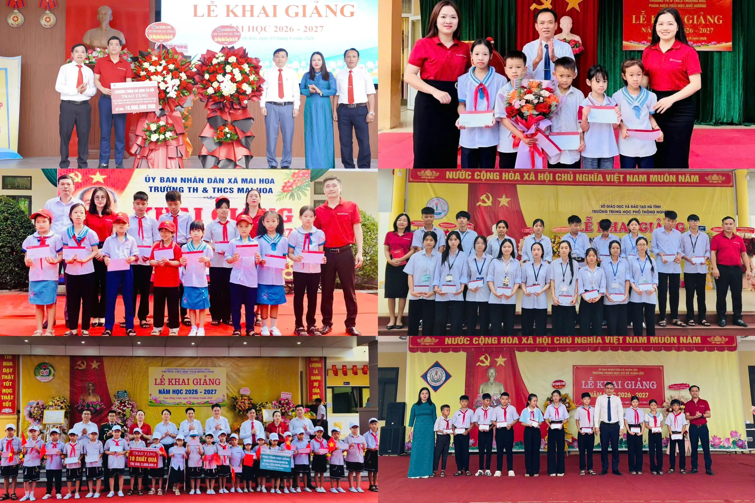Trọn vẹn niềm vui ngày khai trường: Agribank nối dài hành trình 