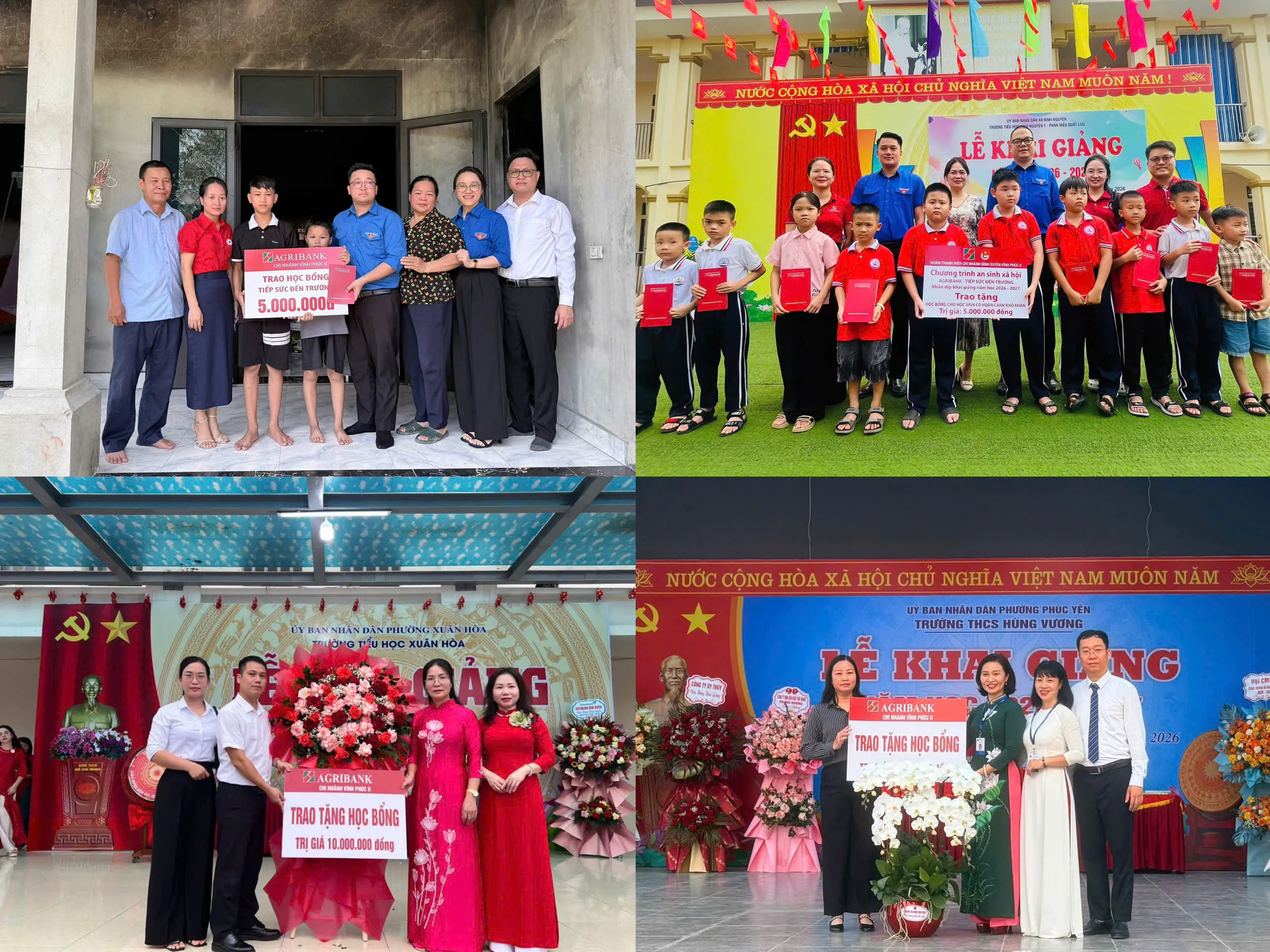 Trọn vẹn niềm vui ngày khai trường: Agribank nối dài hành trình 