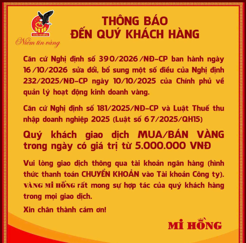 Loạt tiệm vàng yêu cầu khách mua bán qua tài khoản chính chủ