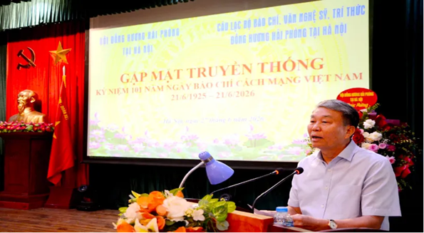 Giới báo chí, văn nghệ sỹ, trí thức đồng hương Hải Phòng tại Hà Nội kỷ niệm 101 năm ngày Báo chí Cách mạng Việt Nam