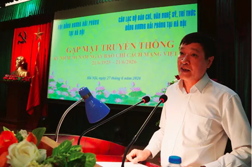 Giới báo chí, văn nghệ sỹ, trí thức đồng hương Hải Phòng tại Hà Nội kỷ niệm 101 năm ngày Báo chí Cách mạng Việt Nam