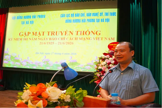 Giới báo chí, văn nghệ sỹ, trí thức đồng hương Hải Phòng tại Hà Nội kỷ niệm 101 năm ngày Báo chí Cách mạng Việt Nam