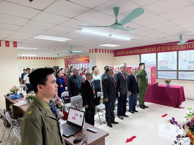 Công an phường Kiến Hưng: Quyết tâm bảo đảm tuyệt đối an ninh, an toàn ngày hội non sông