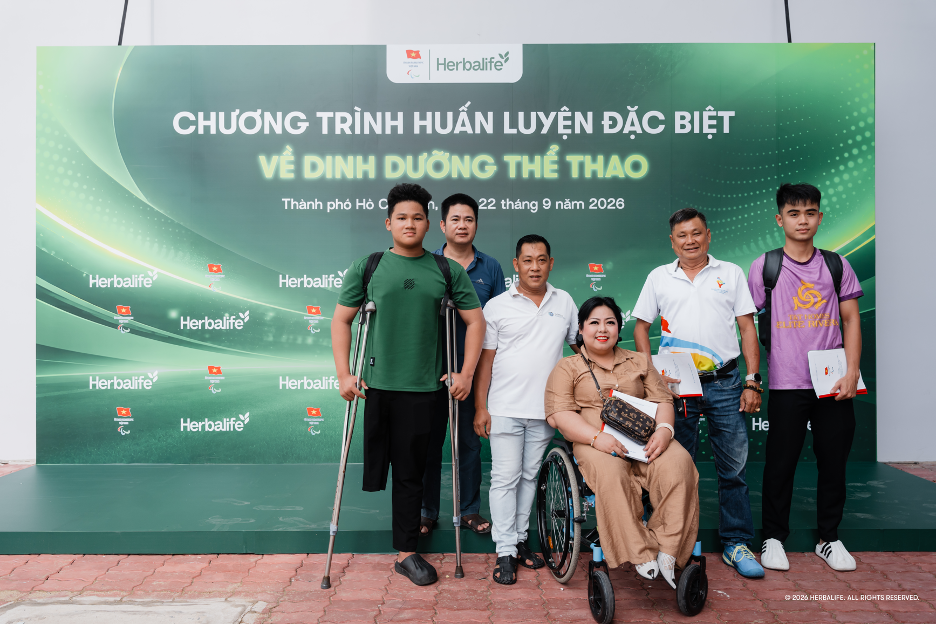 Herbalife Việt Nam phối hợp cùng Ủy Ban Paralympic Việt Nam tổ chức buổi đào tạo “Dinh dưỡng Thể thao trong Tập luyện, Thi đấu và Phục hồi” cho các huấn luyện viên và vận động viên người khuyết tật