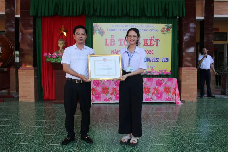 Ghi nhận tại Trường Trung học cơ sở Trực Cường