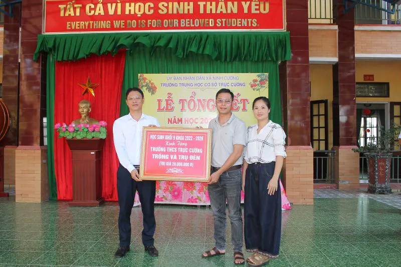 Ghi nhận tại Trường Trung học cơ sở Trực Cường