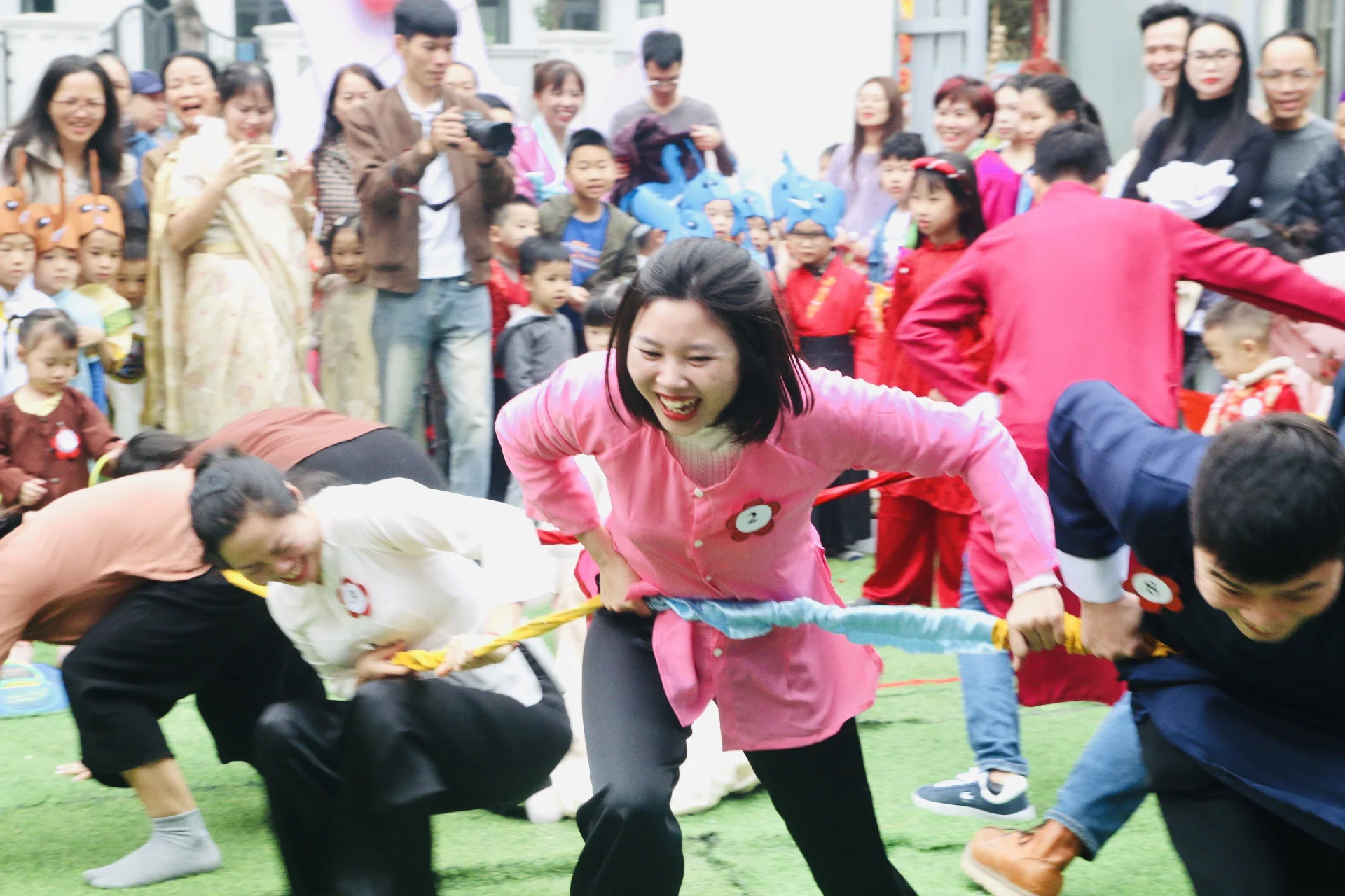 Sắc xuân Châu Á cùng cô trò Trường Mầm non Lê Quý Đôn