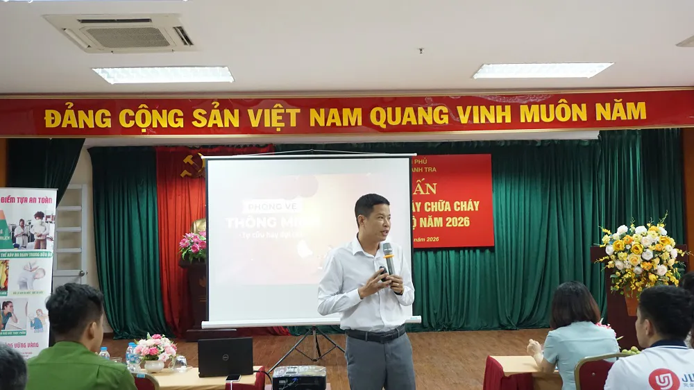 Trường Cán bộ Thanh tra tăng cường huấn luyện phòng cháy chữa cháy và  cứu nạn cứu hộ năm 2026