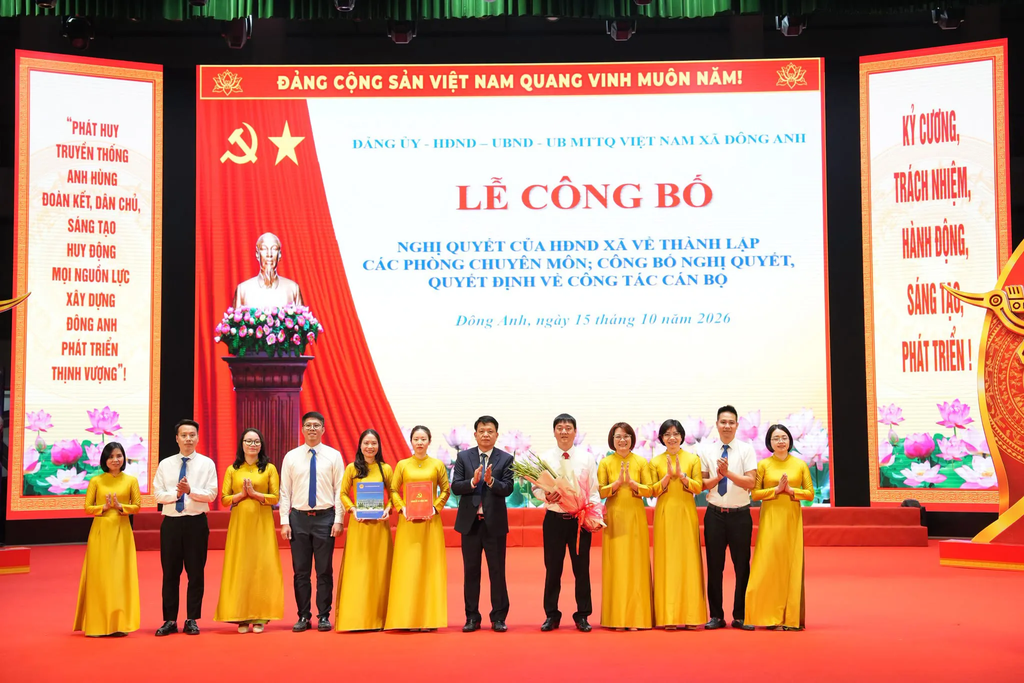 Xã Đông Anh kiện toàn tổ chức bộ máy, nâng cao hiệu quả hoạt động chính quyền