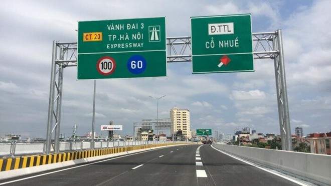 Cấm toàn bộ phương tiện trên đường vành đai 3 trên cao đoạn từ Mai Dịch đến cầu Thăng Long