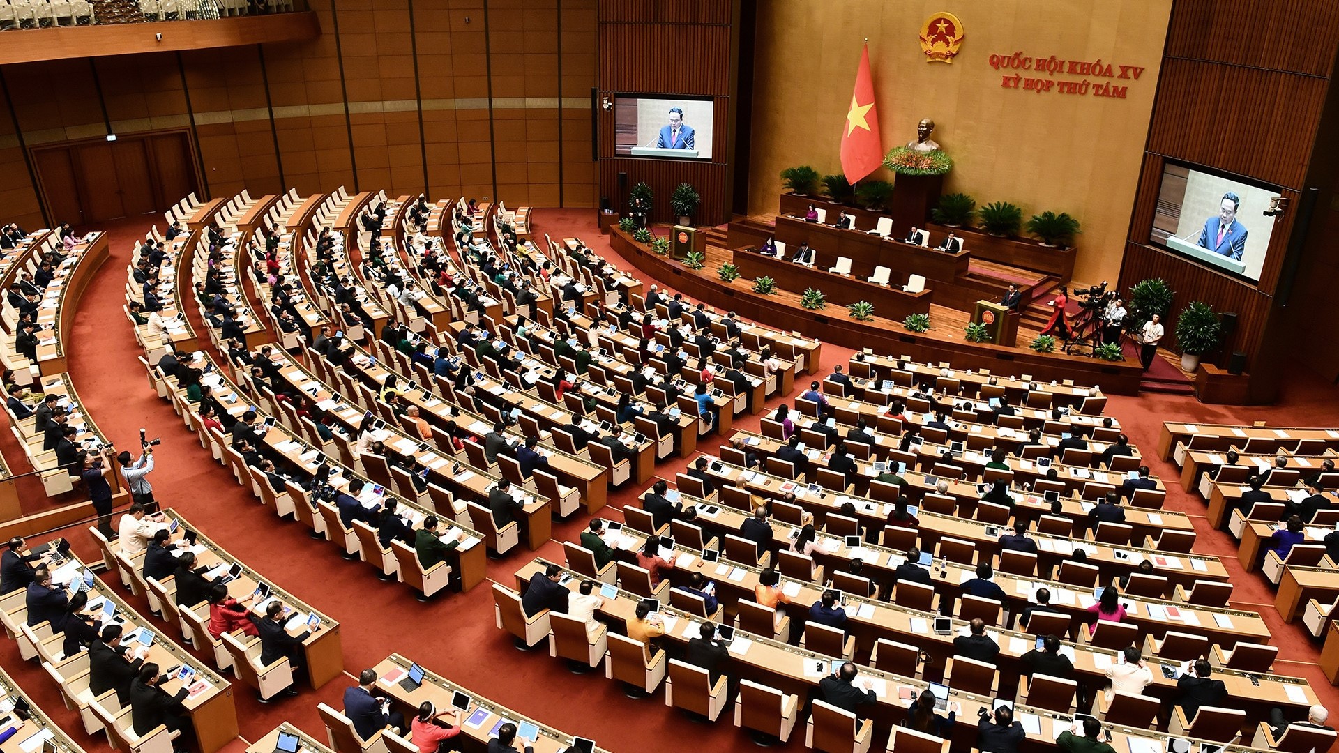 Tuần làm việc cuối cùng của kỳ họp thứ 8, Quốc hội khóa 15 diễn ra từ ngày 25-30/11. Ảnh: Hoàng Hà